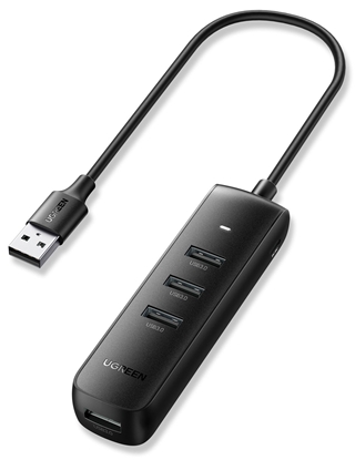 Изображение USB šakotuvas Ugreen CM416 USB-A 3.0 to 4xUSB-A 3.0 (10915) juodas