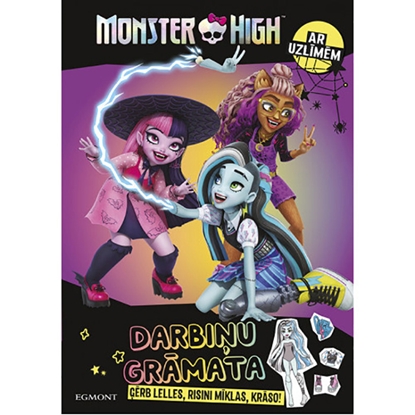 Attēls no Uzdevumu grāmata Monster High risini, krāso + uzlīmes