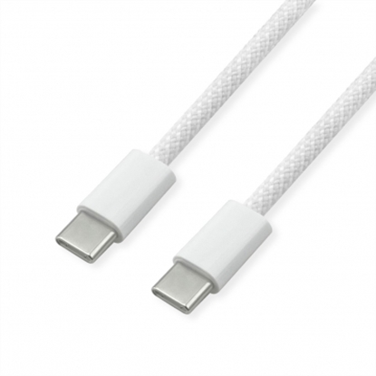 Picture of VALUE Cable USB 2.0, C–C, M/M, 60W, white, 1 m