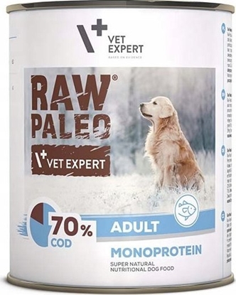 Attēls no VetExpert VetExpert Raw Paleo Dorsz Adult Can 800g