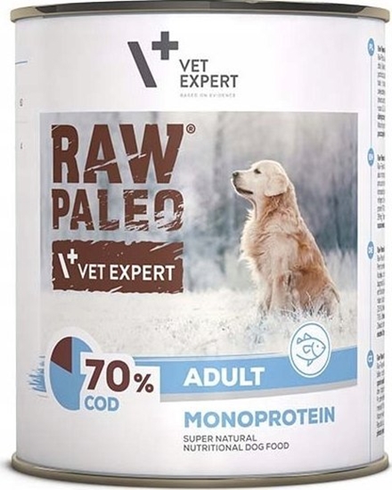 Изображение VetExpert VetExpert Raw Paleo Dorsz Adult Can 800g