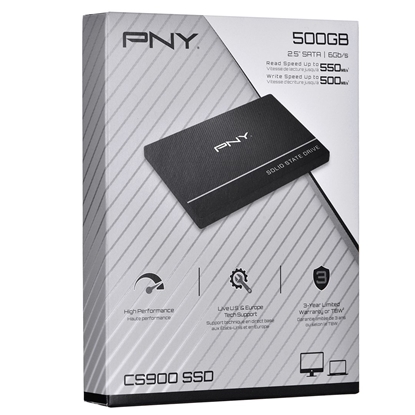 Attēls no Vidinis kietasis diskas SSD PNY Technologies SSD7CS900-500-RB