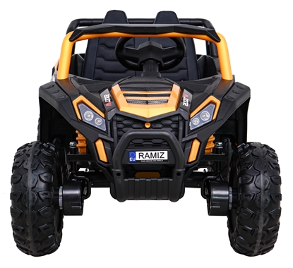 Изображение Vienvietis elektromobilis Buggy UTV 2000M Racing, geltonas