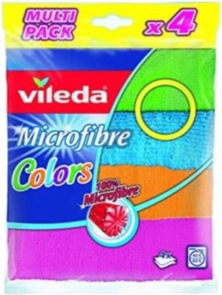 Attēls no Vileda Microfibres Colors 4pcs (150542)