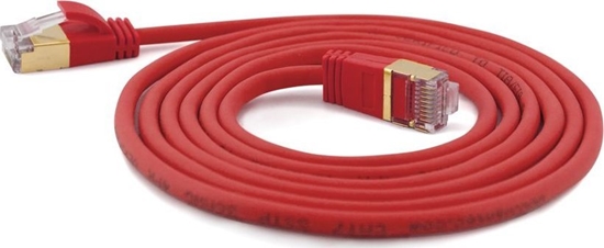 Picture of Wantec Wantec 1.50mCat.7 RohCable Patch Cable S/STP RJ45 plug on red - Network- Patch Cable Network cable (7160)