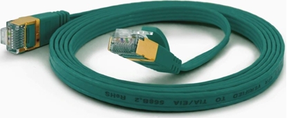 Изображение Wantec Wantec flates CAT6A FTP Patch Cable - 2 m - Cat6a - F/UTP (FTP) - RJ- 45 - RJ- 45 - green (7105)