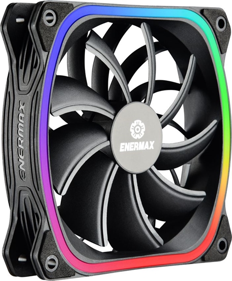 Picture of Wentylator Enermax SquA RGB  3-pack Czarne (UCSQARGB12P-BP3)