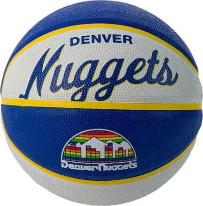 Attēls no Wilson Wilson Team Retro Denver Nuggets Mini Ball WTB3200XBDEN Niebieskie 3