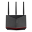 Picture of Wireless Router|ASUS|6800 Mbps|Mesh|Wi-Fi 5|Wi-Fi 6|Wi-Fi 6e|Wi-Fi 7|IEEE 802.11a|IEEE 802.11b|IEEE 802.11g|IEEE 802.11n|IEEE 802.11ac|IEEE 802.11ax|USB 2.0|3x2.5GbE|LAN \ WAN ports 2|Number of antennas 4|RT-BE86U