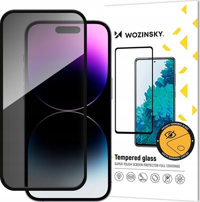 Picture of Wozinsky Szkło hartowane Wozinsky Privacy Glass prywatyzujące z filtrem anti-spy na iPhone 16 Pro Max