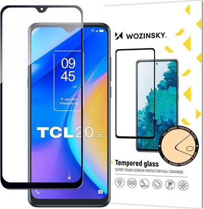 Picture of Wozinsky Wozinsky Full Glue Tempered Glass szkło hartowane TCL 20 SE 9H na cały ekran z czarną ramką