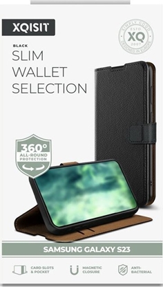 Изображение Xqisit Etui XQISIT NP Slim Wallet Selection Anti Bac for Galaxy S23 Black standard