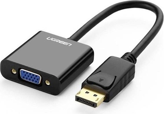 Picture of Adapter AV Ugreen DisplayPort - D-Sub (VGA) czarny (UGR536BLK)