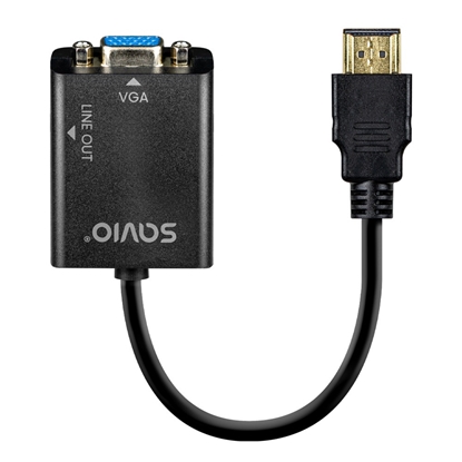 Изображение Adapter HDMI-VGA z audio AK-76