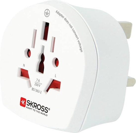 Picture of Adapteris UK kištukas - universalus lizdas 230V 7A SKROSS