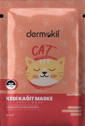 Picture of Alkotest DERMOKIL_Sheet Mask maseczka do twarzy w płachcie Cat 20ml