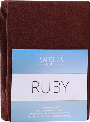 Attēls no AmeliaHome Amelia Home prześcieradło frotte BROWN42 140-160x200+30