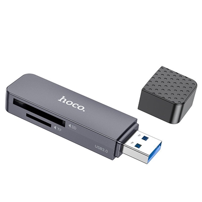 Picture of Atminties kortelių skaitytuvas Hoco HB45 2-in-1 USB3.0 pilkas