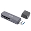 Picture of Atminties kortelių skaitytuvas Hoco HB45 2-in-1 USB3.0 pilkas