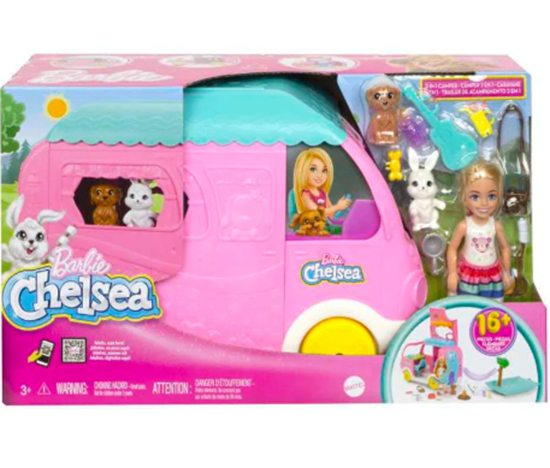 Picture of Barbie Mattel HNH90 Camper Chelsea Play Set