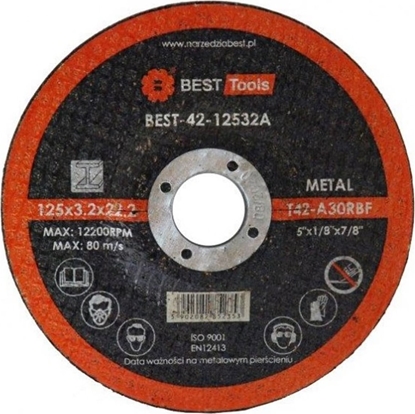 Изображение Best-Tools TARCZA FLEX 42 125x3,2x22,2 A30 RBF BEST TOOLS - BEST-42-12532A