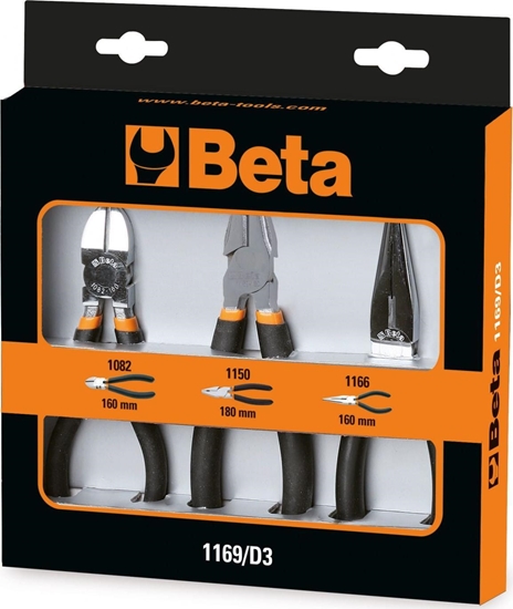 Picture of Beta Tools ZESTAW SZCZYPIEC UNIWERS.I TN.CR 3 SZT. 1169/D3 BETA UTENSILI S.P.A.