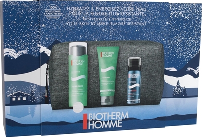 Attēls no Biotherm BIOTHERM SET (HOMME AQUAPWER OLGIO THERMALCARE DYNAMIC HYDRATION 75ML + AQUAPOWER REFRESHING DETOXIFYING SHOWER GEL 75ML+ HOMME SHAVING FOAM 50ML)