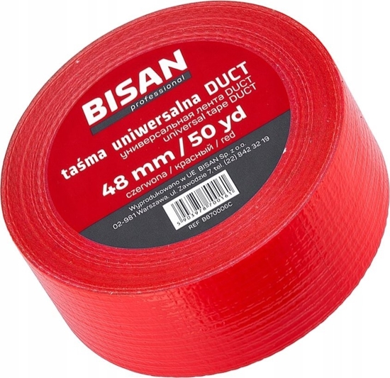 Изображение Bisan TAŚMA UNIWERSALNA DUCT 48MM/50MB CZERWONA [24]