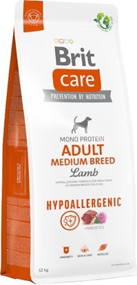 Изображение Brit Care Dog Hypoallergenic Adult Medium Breed Lamb 12kg