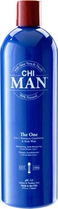 Attēls no Chi Chi, Man The One, Paraben-Free, Hair Shampoo, Conditioner & Shower Gel 3-In-1, For Cleansing, 739 ml For Men