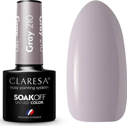 Изображение Claresa Claresa Soak Off UV/LED Gray lakier hybrydowy 210 5g