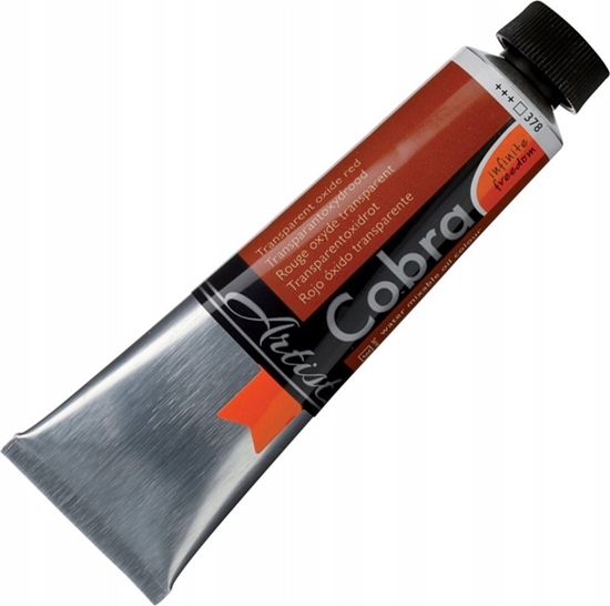 Picture of Cobra Cobra Artist Water-Mixable Oil Colour Tube Transparent Oxide Red 378