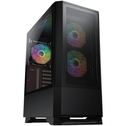 Picture of COUGAR  MX430 Mesh RGB Black  PC Case  Mid Tower / Mesh Front Panel / 3 x ARGB Fans