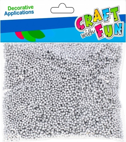 Изображение Craft with Fun OZDOBA DEK STYROP KULKI 10G 4MM CF SREBRO 12/144