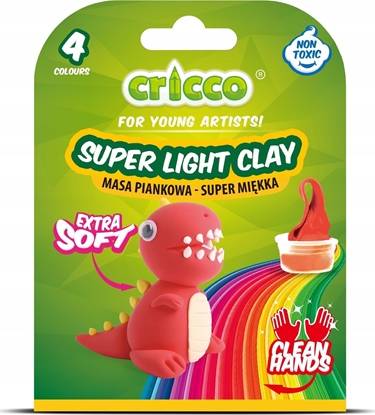 Attēls no Cricco Masa piankowa zestaw mini 30g Dinozaury CRICCO