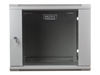 Изображение DIGITUS Wall Mount Cabinet 19 9U 501/600/600mm glass door grey unmounted