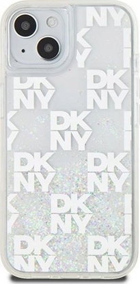 Изображение DKNY DKNY Liquid Glitter Multilogo - Etui iPhone 15 / 14 / 13 (biały)