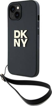 Изображение DKNY DKNY Wrist Strap Stock Logo - Etui iPhone 15 Plus (czarny)