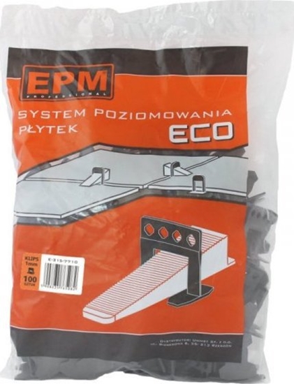 Изображение EPM SYSTEM UKŁADANIA PŁYTEK ECO 100 KLIPSÓW 1MM (1 OP)