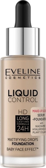 Изображение Eveline Eveline Liquid Control HD Podkład do twarzy z dropperem nr 035 Natural Beige  32ml