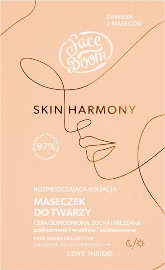 Изображение Face Boom Face Boom Skin Harmony Rozpieszczająca Kolekcja Maseczek do twarzy - cera odwodniona,sucha i mieszana 10g