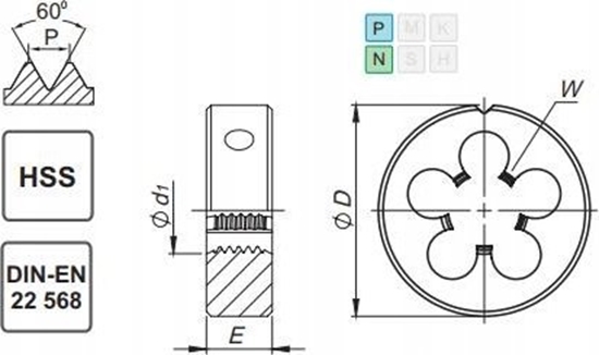 Изображение Fanar NARZYNKA UNC No 8-32 DIN-22568 (2A) HSS 800