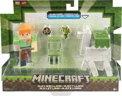 Picture of Figurka Mattel Figurka Minecraft Alex i Lama (HLB30)