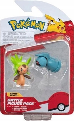 Изображение Figurka Pokemon Pokémon - Battle Figure - Chespin and Beldum (PKW3014) /Figures /Multi