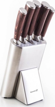 Attēls no G21 Knife set in stainless steel stand G21 Gourmet Steely 60022164, 5 pcs