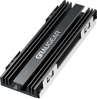 Picture of Graugear GRAUGEAR G-PS5HS02 system chłodzenia komputerów Dysk SSD Radiator Czarny, Srebrny