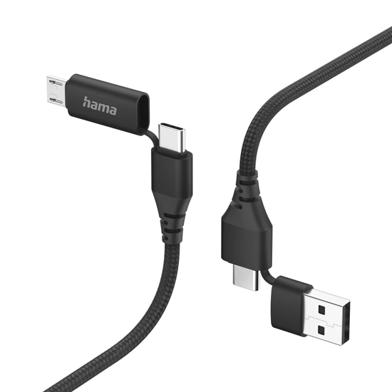 Picture of Hama 00201537 4-in-1 Multi Charging Cable 1.5m