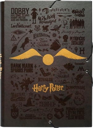 Изображение Harry Potter Harry Potter - Folder / teczka z gumką A4 (24 x 34 cm)