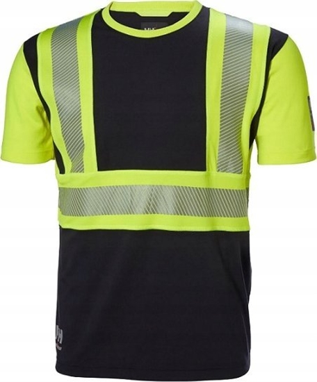 Picture of Helly Hansen T-shirt with reflective elements HELLY HANSEN ICU, yellow/black XL