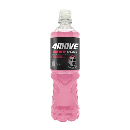 Изображение Izotonisks dzēriens 4 MOVE, Zemeņu un arbūza PET 0.75l(DEP)